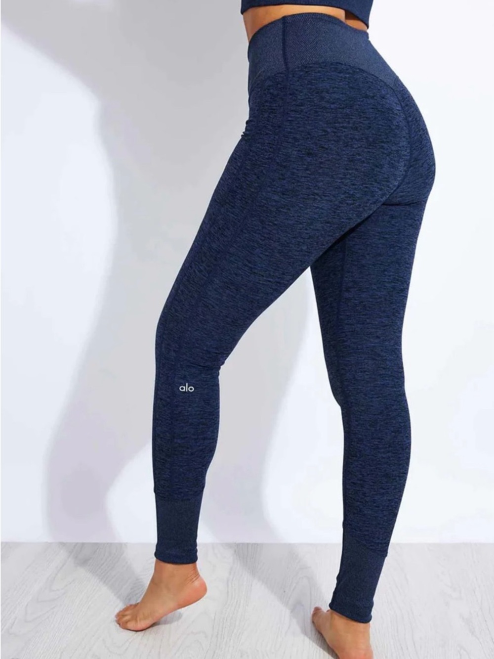 ALO Yoga High Waist Alosoft Lounge Legging Navy Blue Women’s M